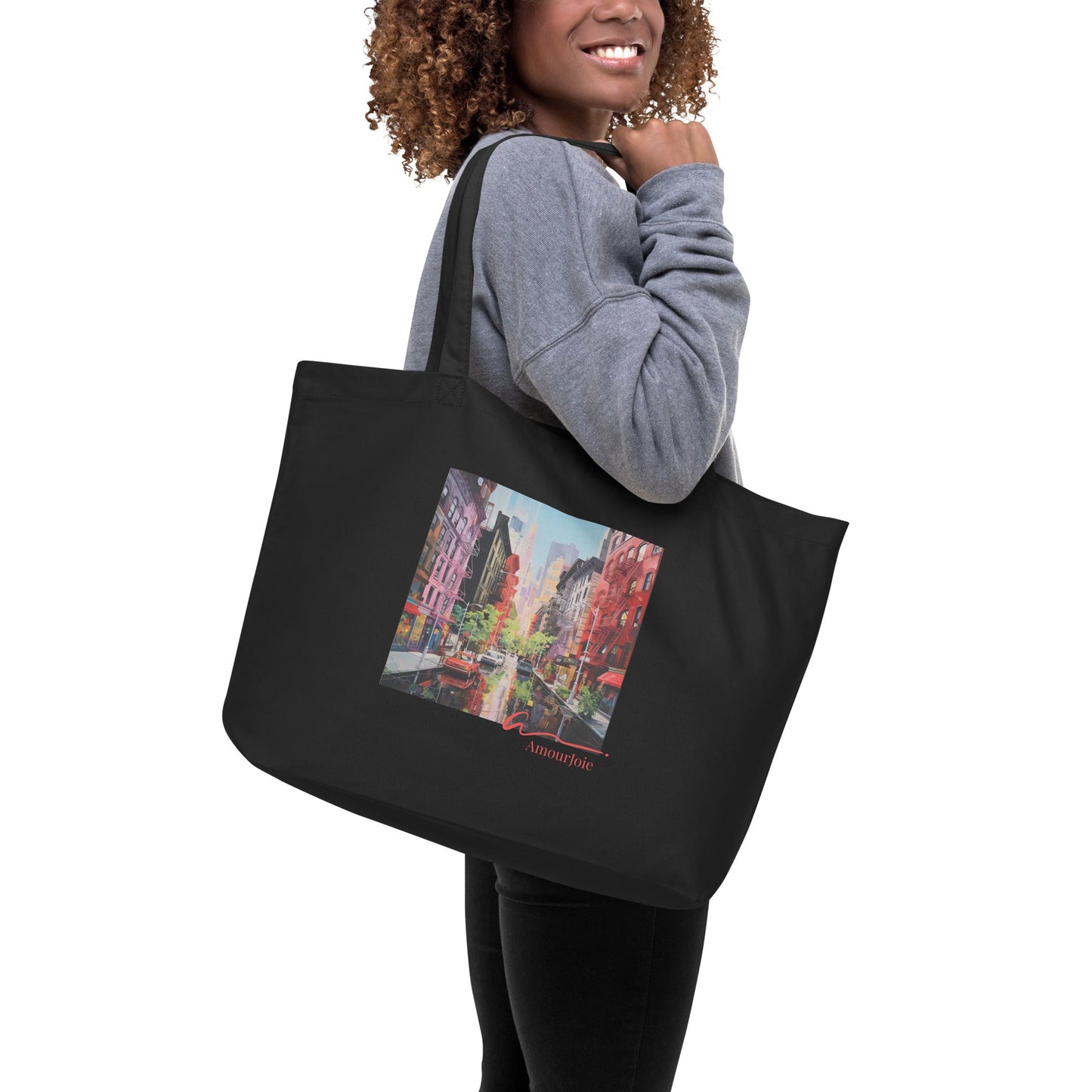 Large organic tote bag Amour-joie