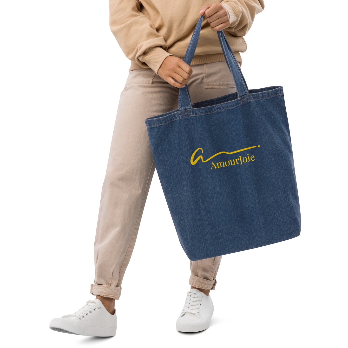 Amourjoie Organic denim tote bag Amour-joie