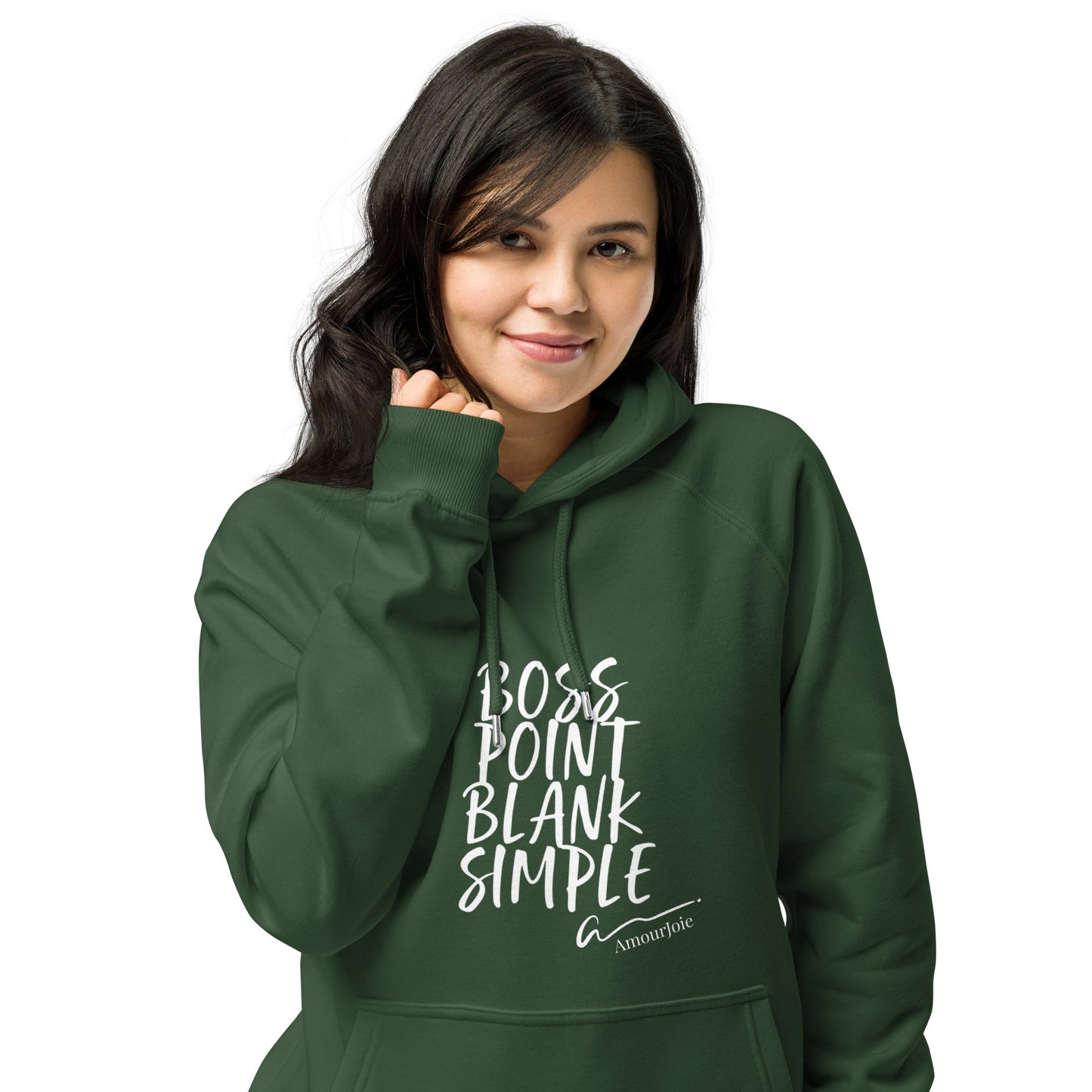 Amourjoie Boss Unisex eco raglan hoodie Amour-joie