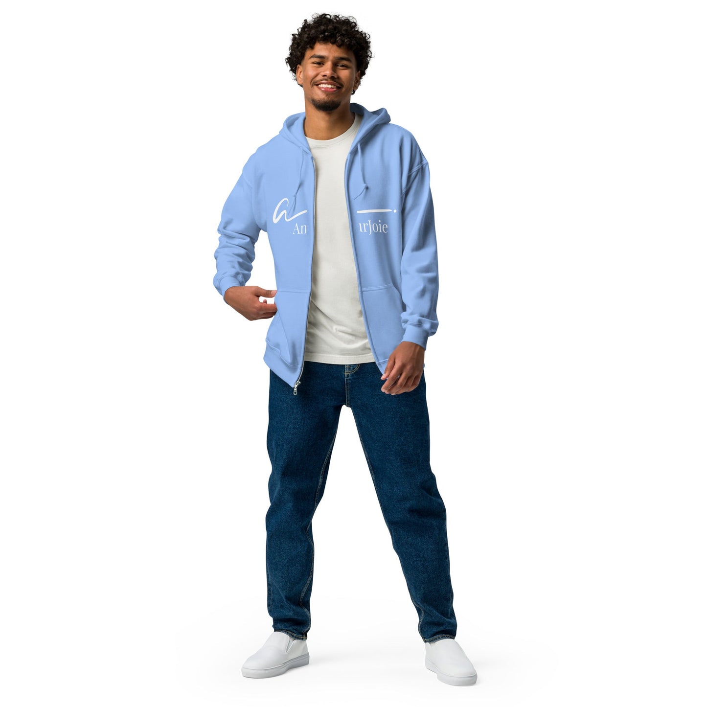 Amourjoie Unisex heavy blend zip hoodie My Store
