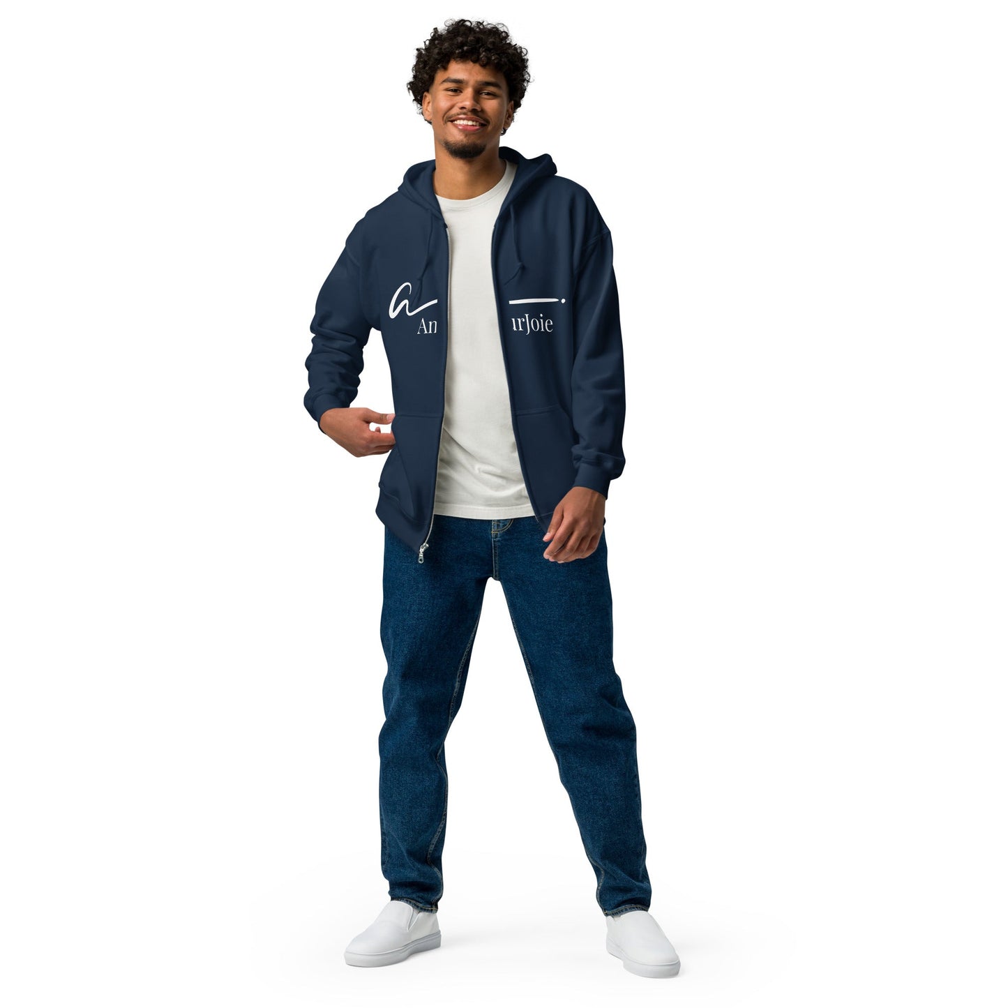 Amourjoie Unisex heavy blend zip hoodie My Store