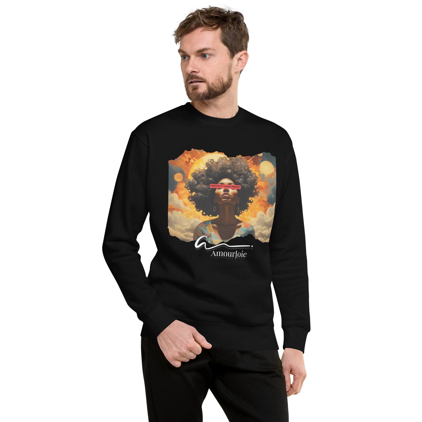 Amourjoie Protect Your peace Unisex Premium Sweatshirt My Store