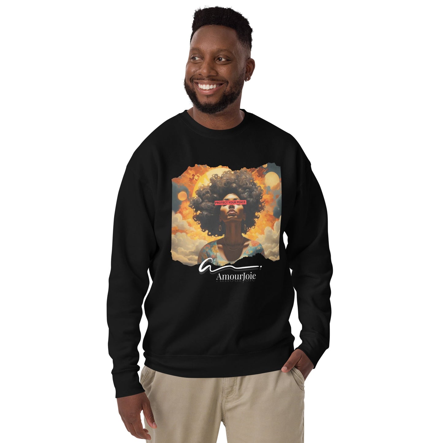 Amourjoie Protect Your peace Unisex Premium Sweatshirt My Store