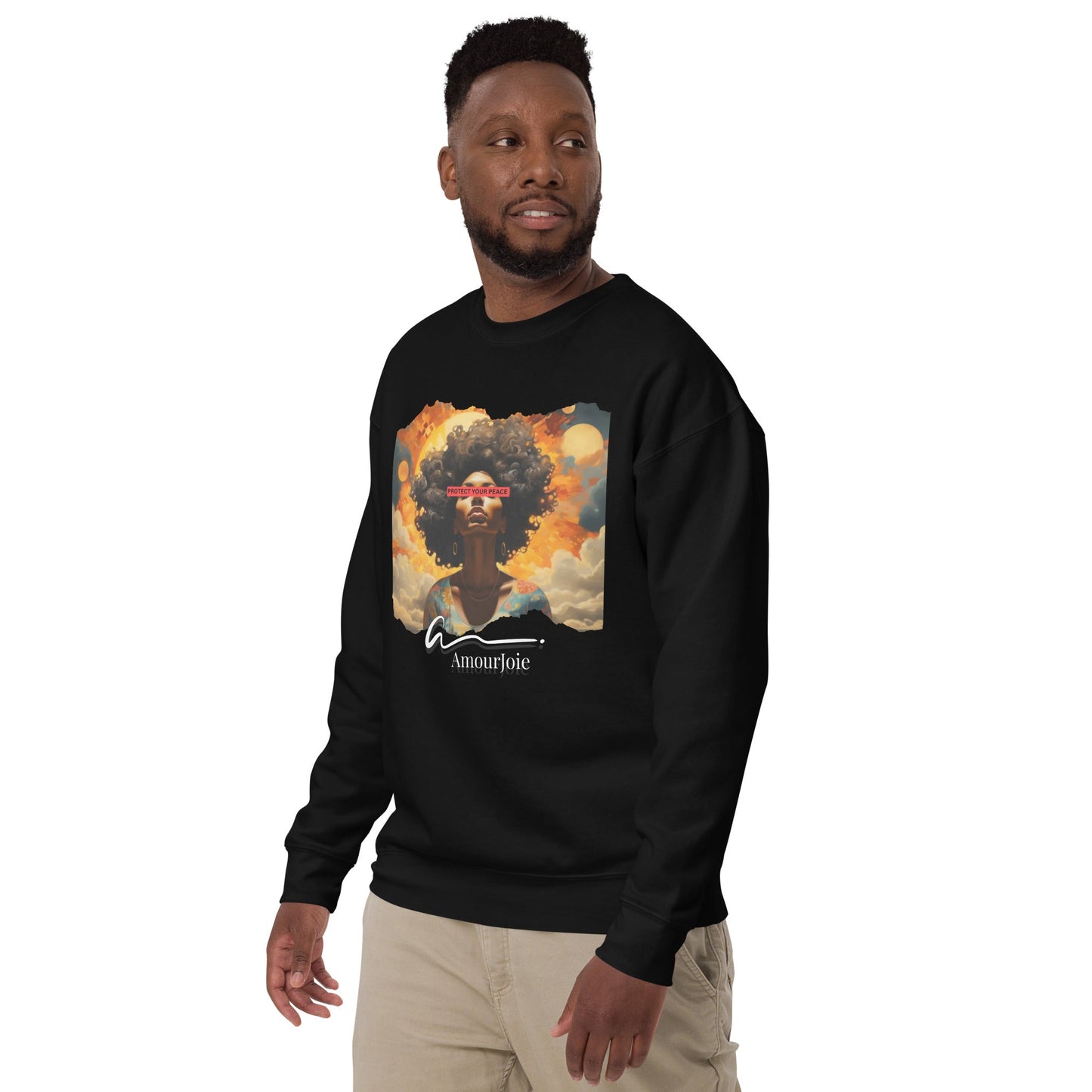 Amourjoie Protect Your peace Unisex Premium Sweatshirt My Store