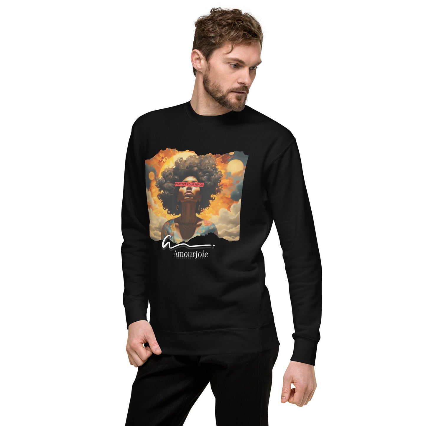 Amourjoie Protect Your peace Unisex Premium Sweatshirt My Store