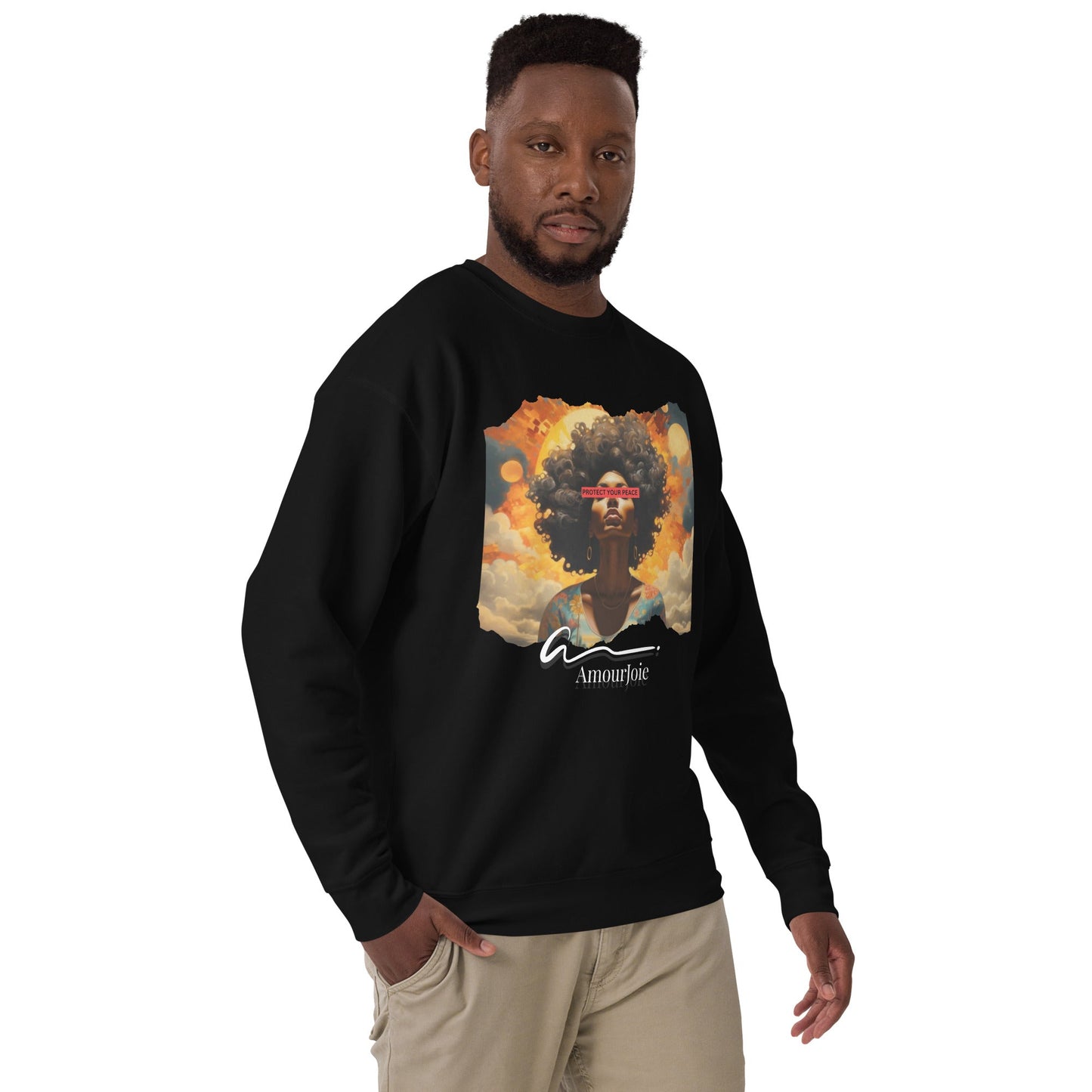 Amourjoie Protect Your peace Unisex Premium Sweatshirt My Store