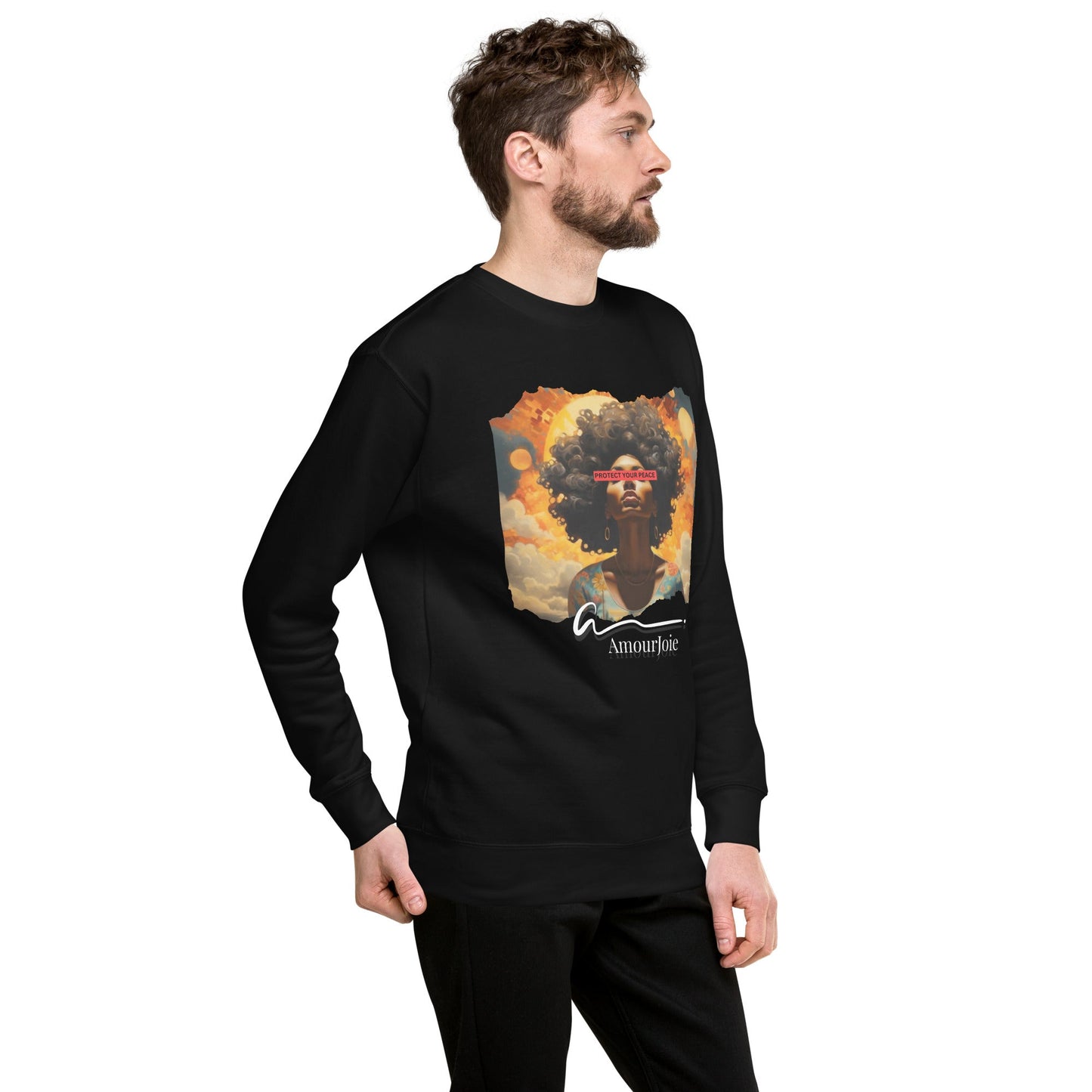 Amourjoie Protect Your peace Unisex Premium Sweatshirt My Store
