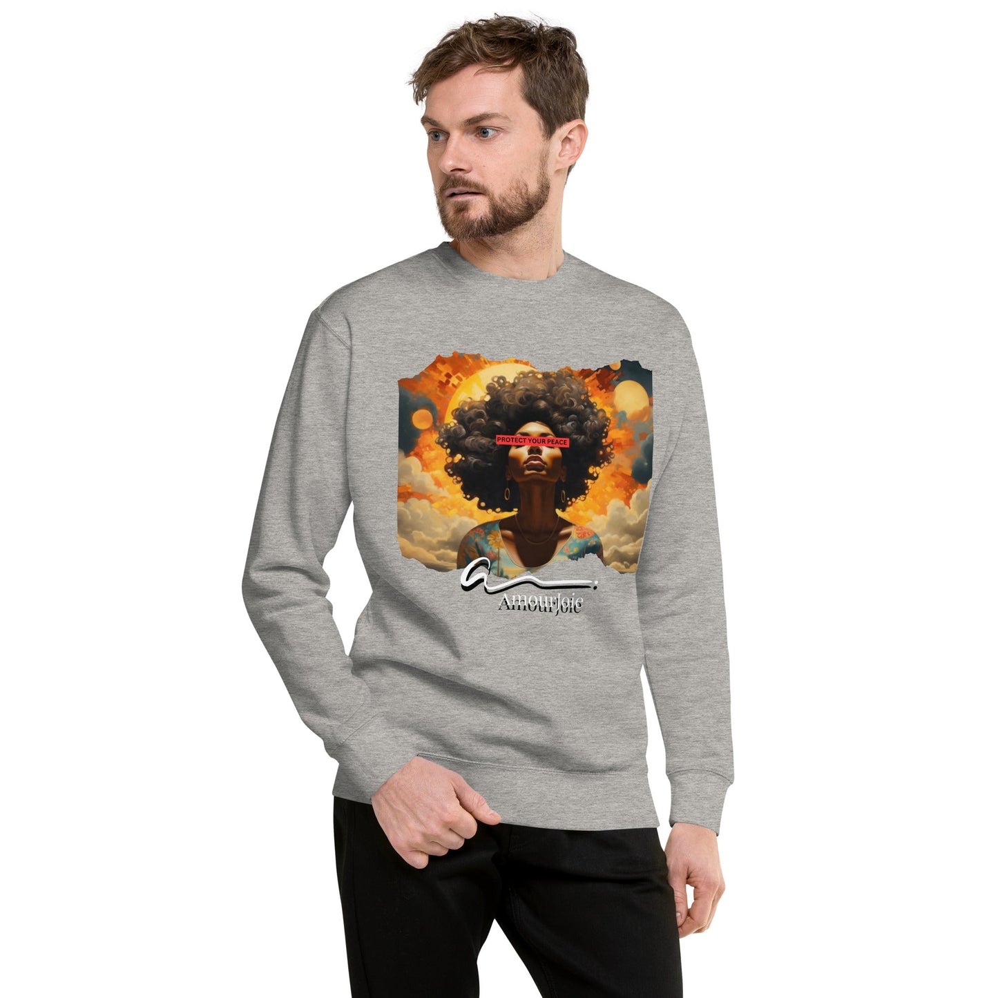 Amourjoie Protect Your peace Unisex Premium Sweatshirt My Store