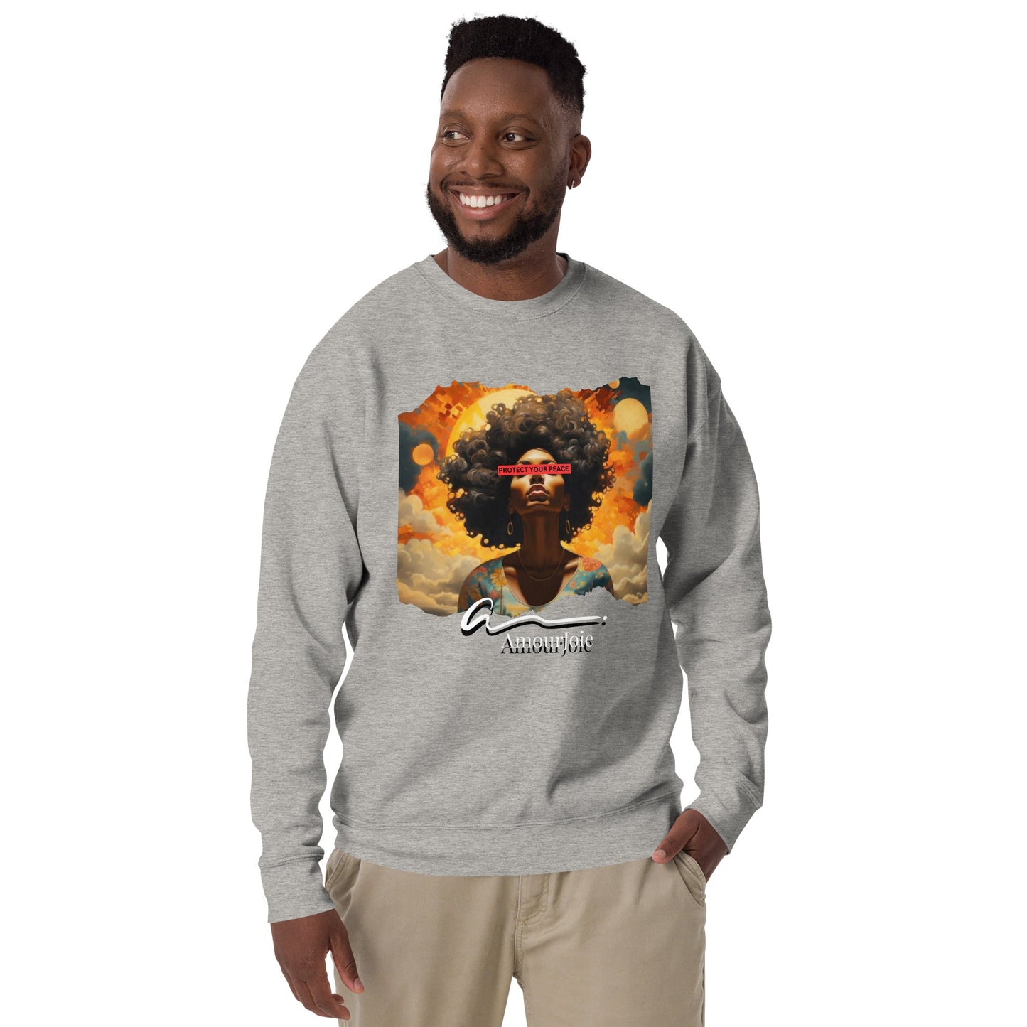 Amourjoie Protect Your peace Unisex Premium Sweatshirt My Store