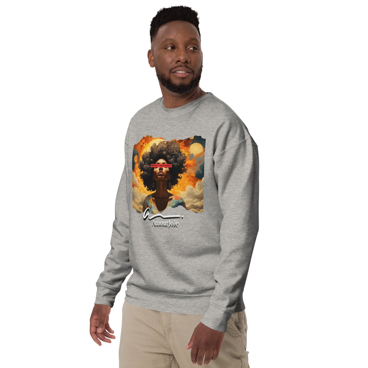 Amourjoie Protect Your peace Unisex Premium Sweatshirt My Store