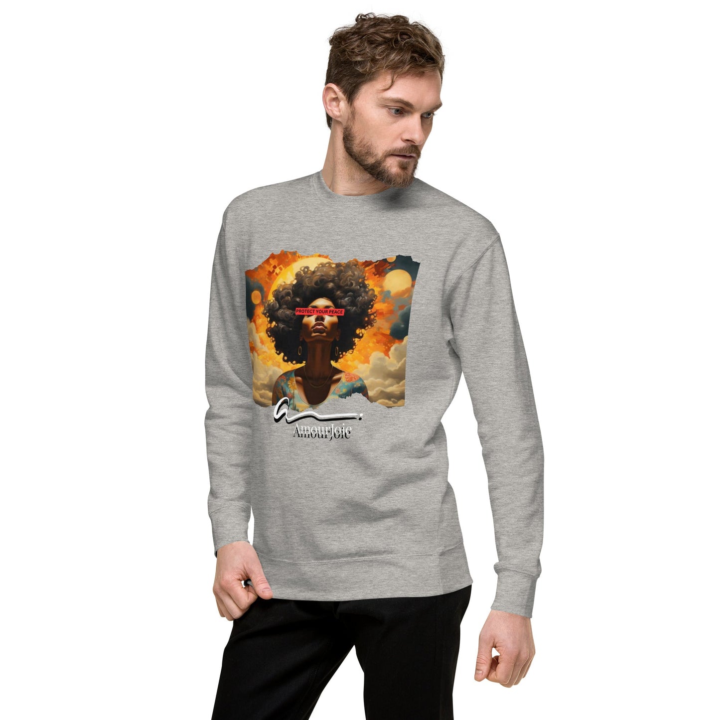 Amourjoie Protect Your peace Unisex Premium Sweatshirt My Store