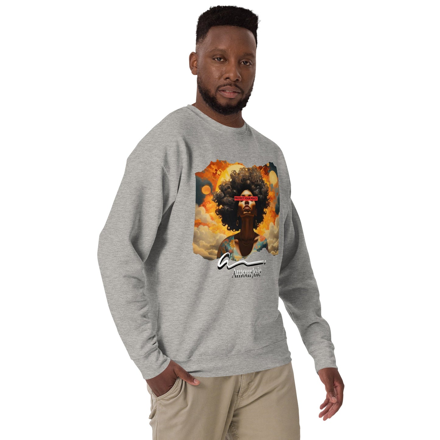 Amourjoie Protect Your peace Unisex Premium Sweatshirt My Store