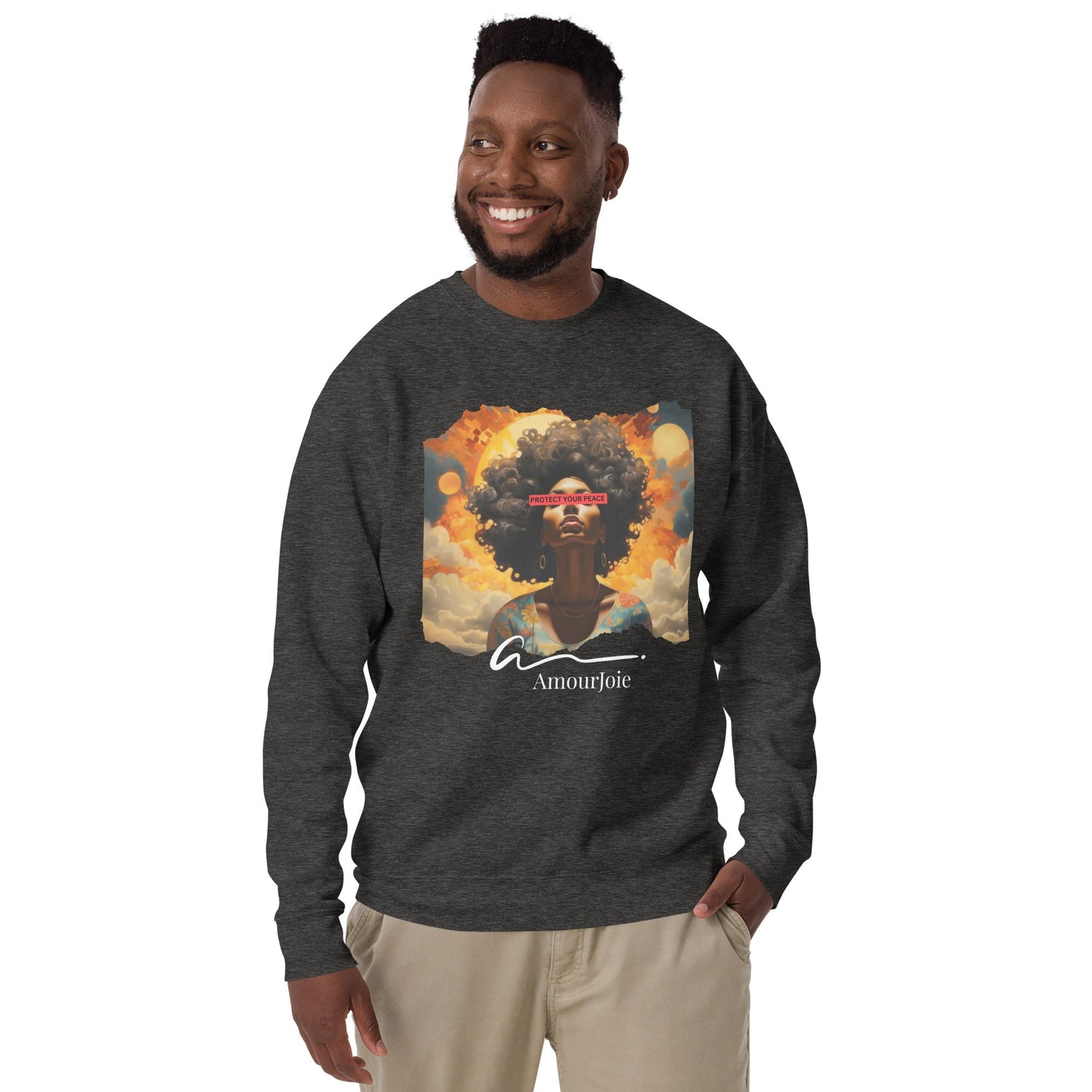 Amourjoie Protect Your peace Unisex Premium Sweatshirt My Store