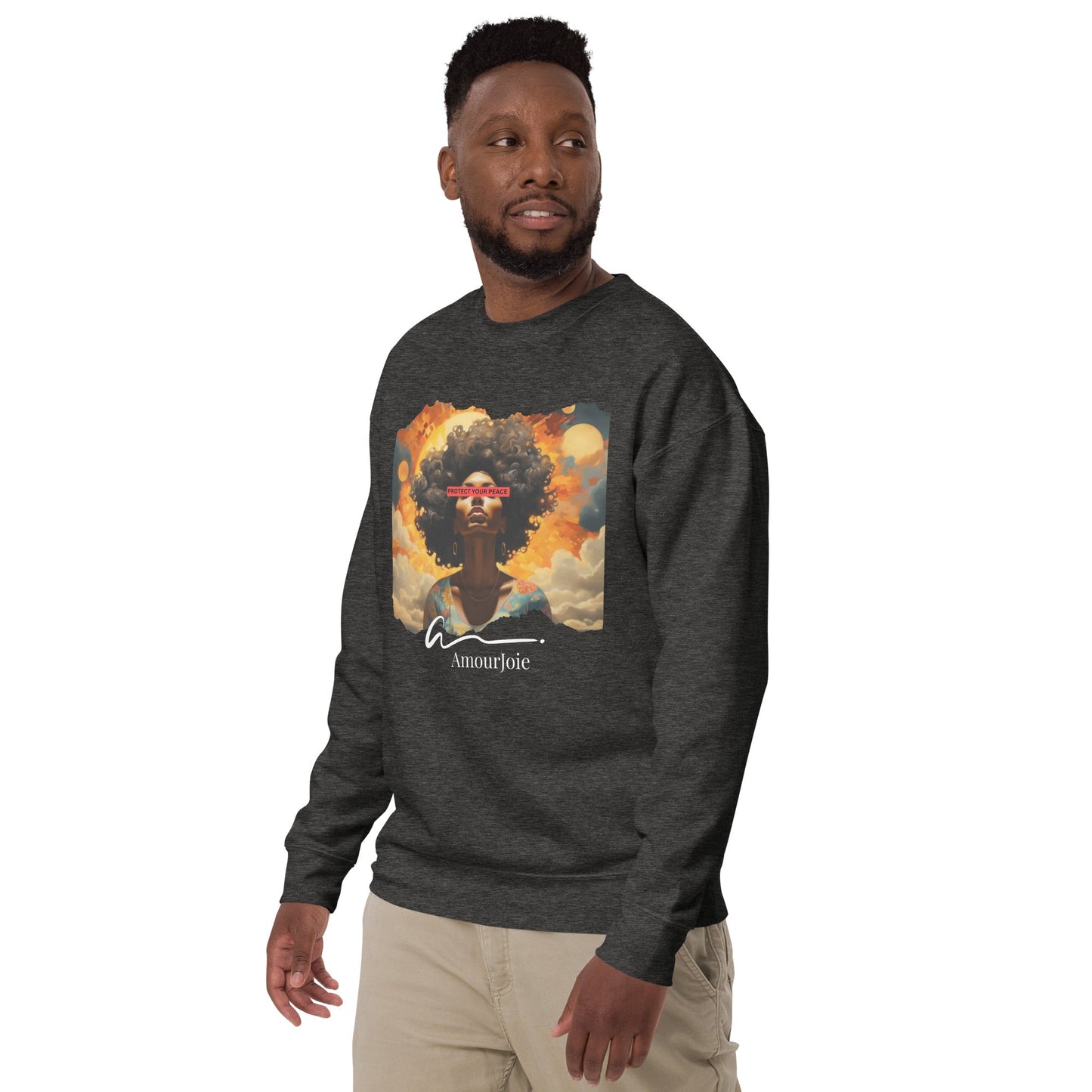 Amourjoie Protect Your peace Unisex Premium Sweatshirt My Store