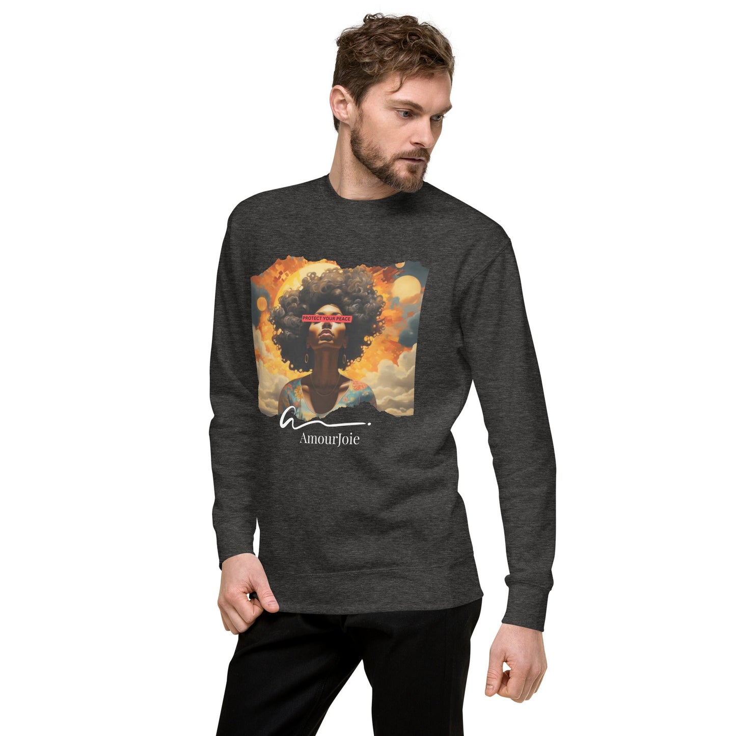 Amourjoie Protect Your peace Unisex Premium Sweatshirt My Store