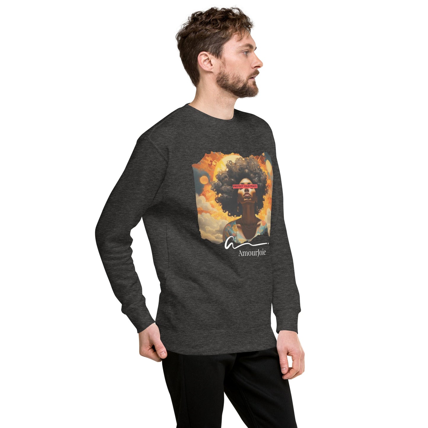 Amourjoie Protect Your peace Unisex Premium Sweatshirt My Store