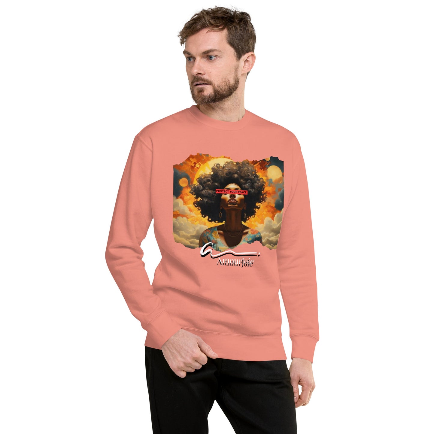 Amourjoie Protect Your peace Unisex Premium Sweatshirt My Store