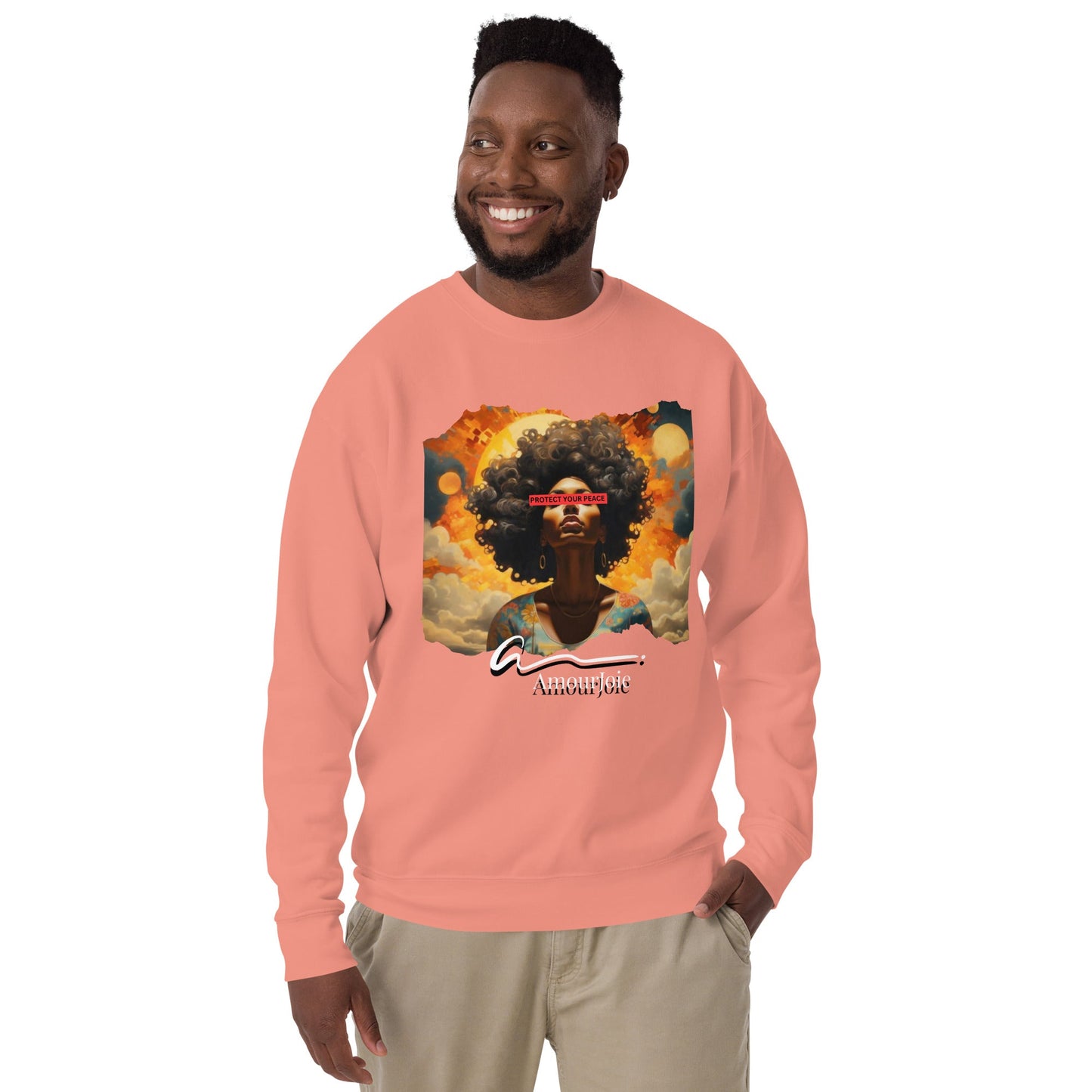 Amourjoie Protect Your peace Unisex Premium Sweatshirt My Store
