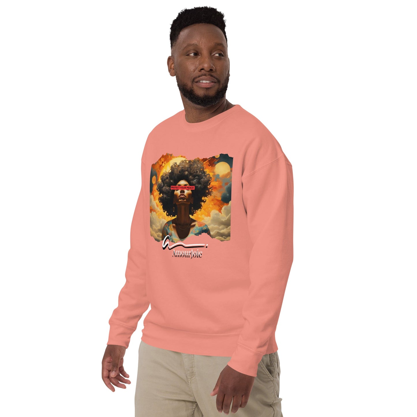 Amourjoie Protect Your peace Unisex Premium Sweatshirt My Store