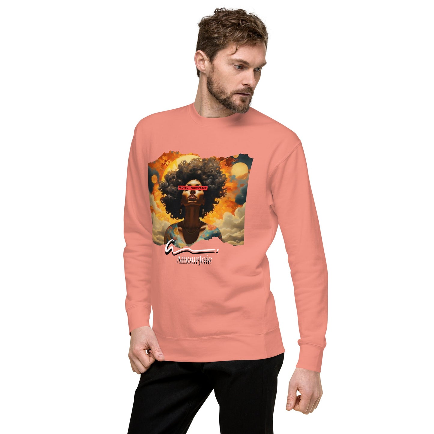 Amourjoie Protect Your peace Unisex Premium Sweatshirt My Store