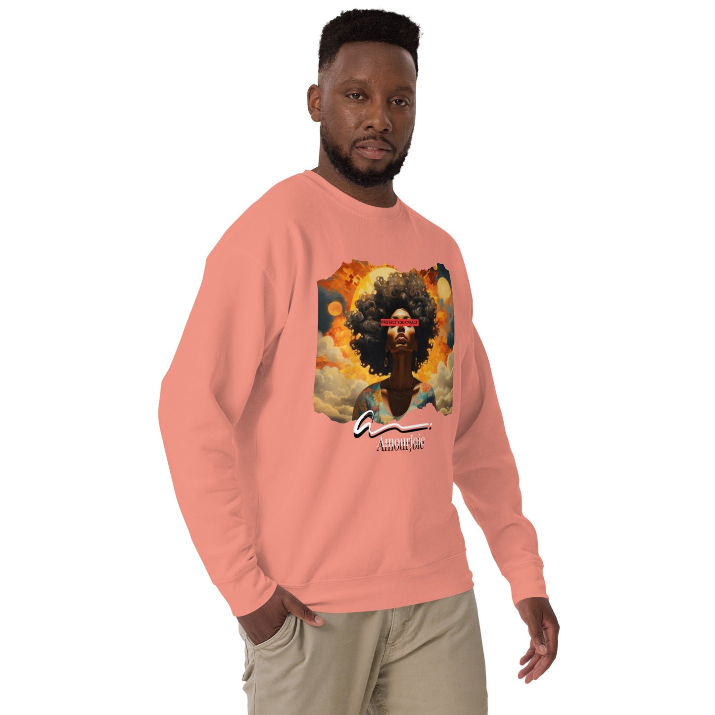 Amourjoie Protect Your peace Unisex Premium Sweatshirt My Store