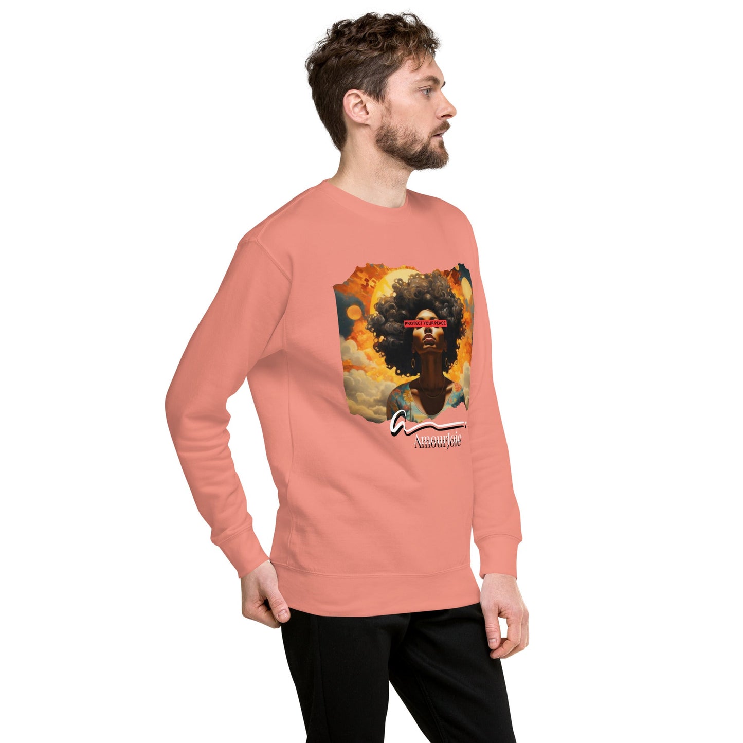 Amourjoie Protect Your peace Unisex Premium Sweatshirt My Store