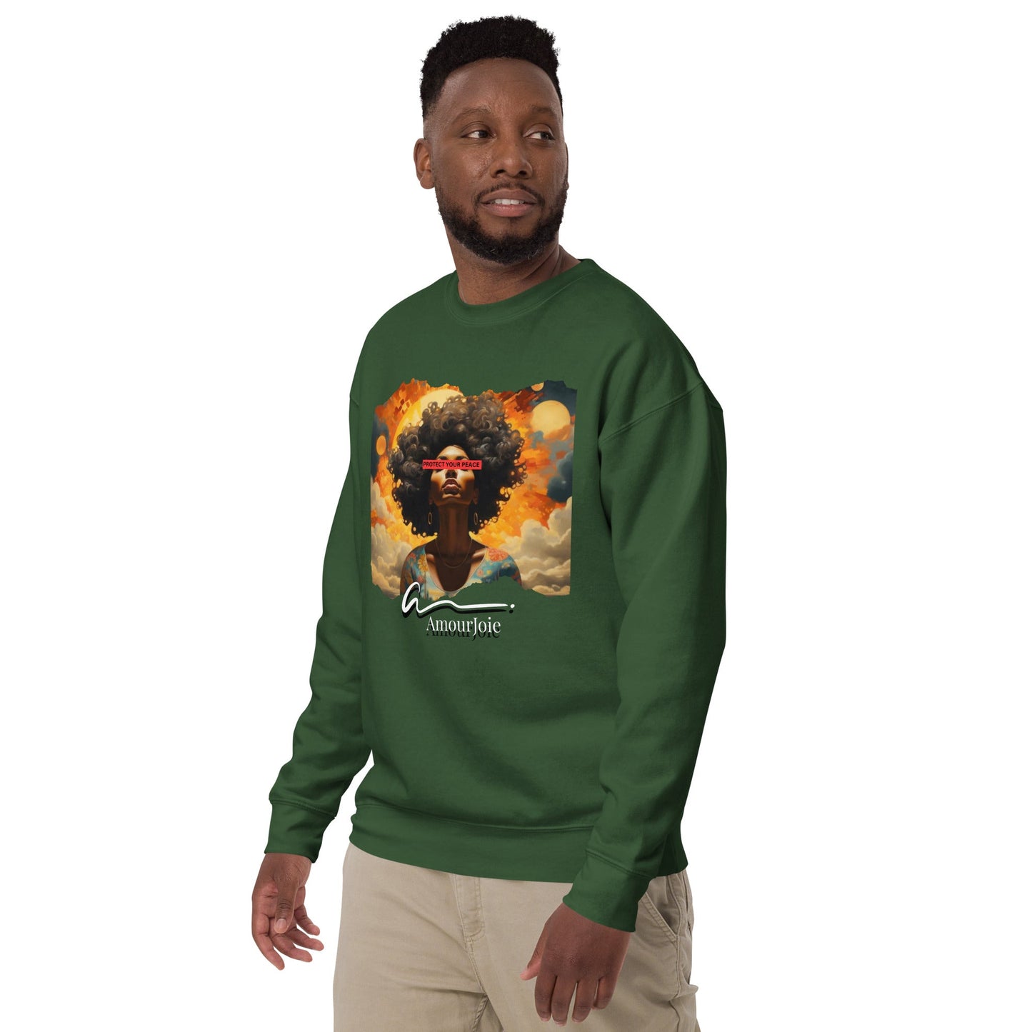 Amourjoie Protect Your peace Unisex Premium Sweatshirt My Store