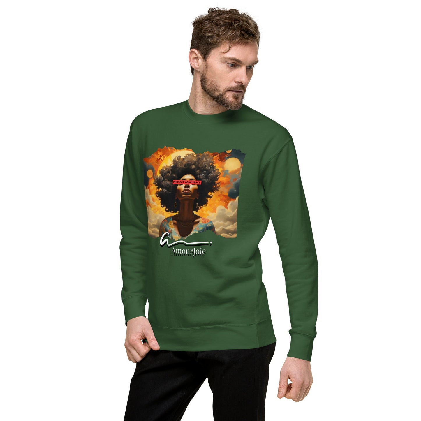 Amourjoie Protect Your peace Unisex Premium Sweatshirt My Store