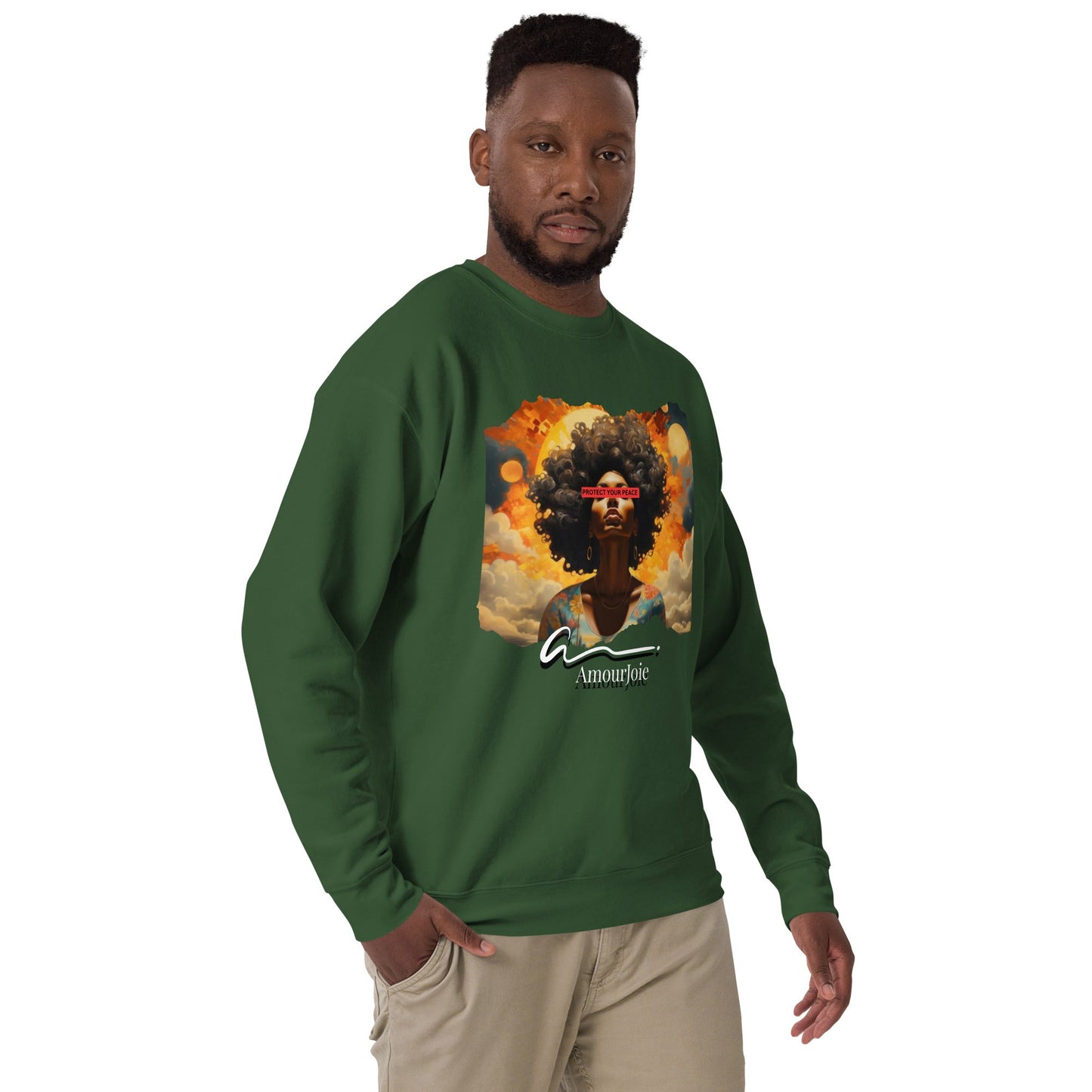Amourjoie Protect Your peace Unisex Premium Sweatshirt My Store