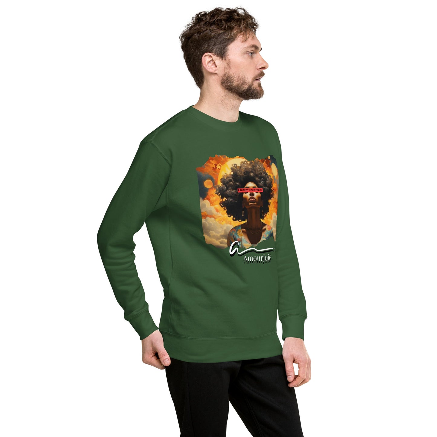Amourjoie Protect Your peace Unisex Premium Sweatshirt My Store