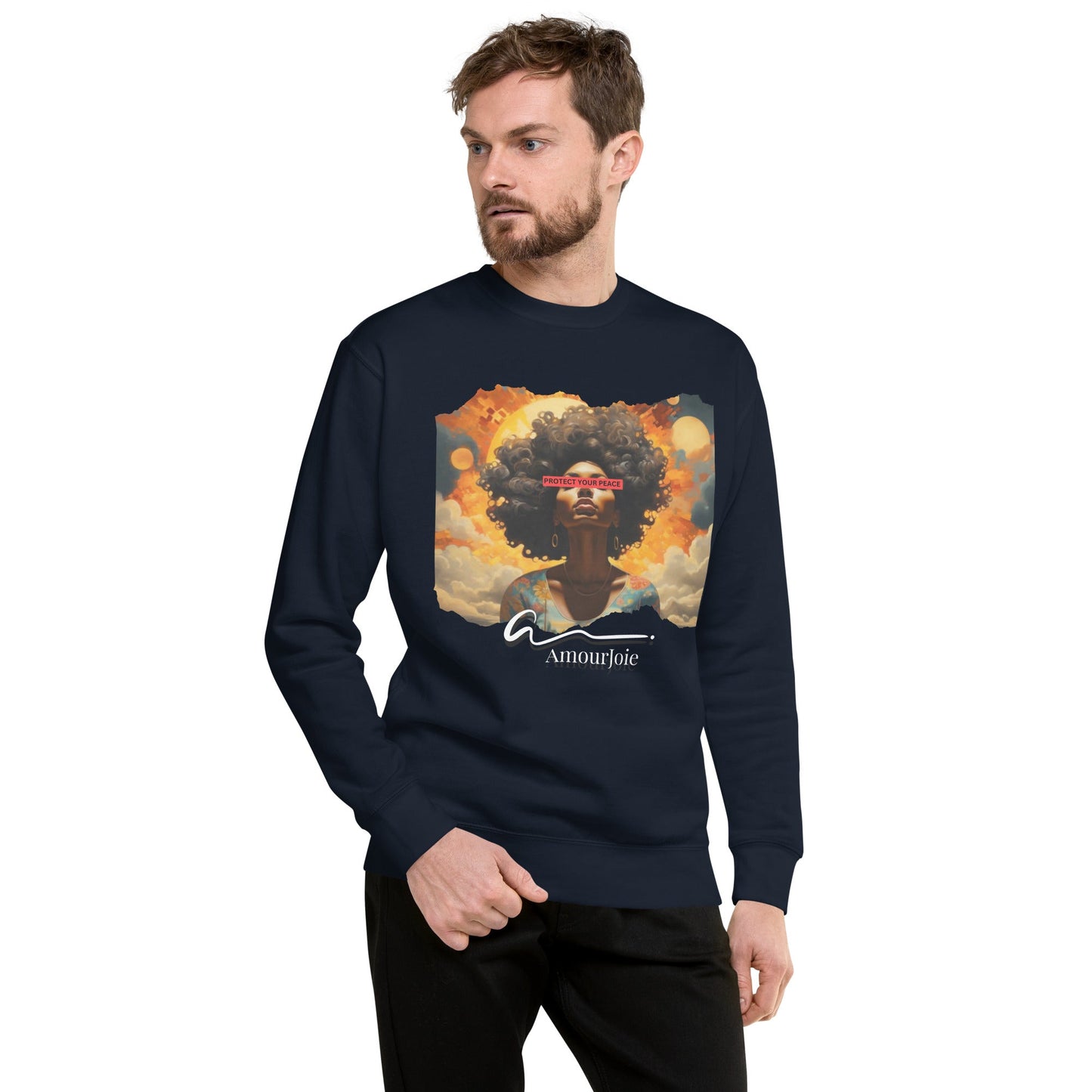 Amourjoie Protect Your peace Unisex Premium Sweatshirt My Store