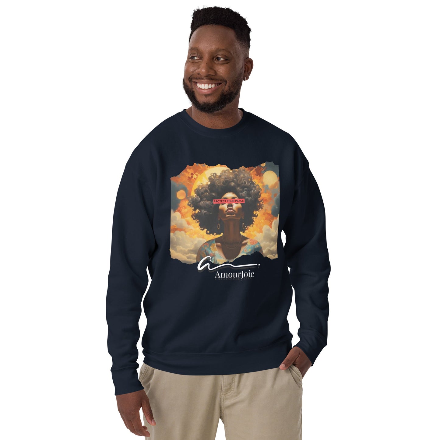 Amourjoie Protect Your peace Unisex Premium Sweatshirt My Store