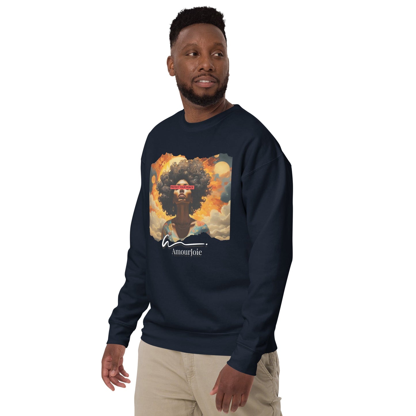 Amourjoie Protect Your peace Unisex Premium Sweatshirt My Store