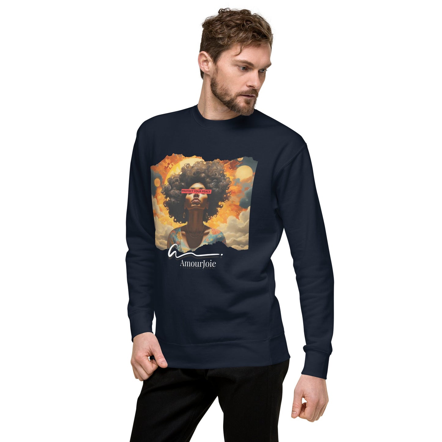 Amourjoie Protect Your peace Unisex Premium Sweatshirt My Store