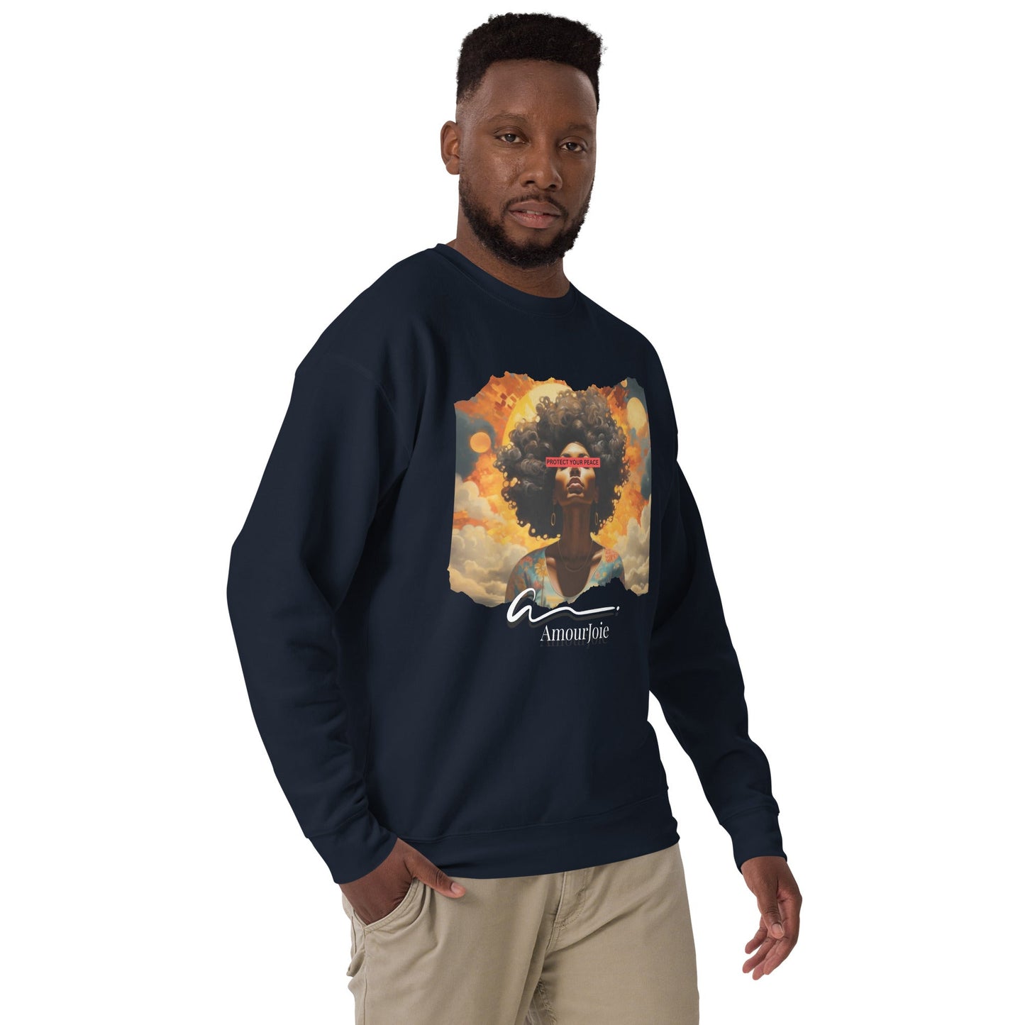 Amourjoie Protect Your peace Unisex Premium Sweatshirt My Store