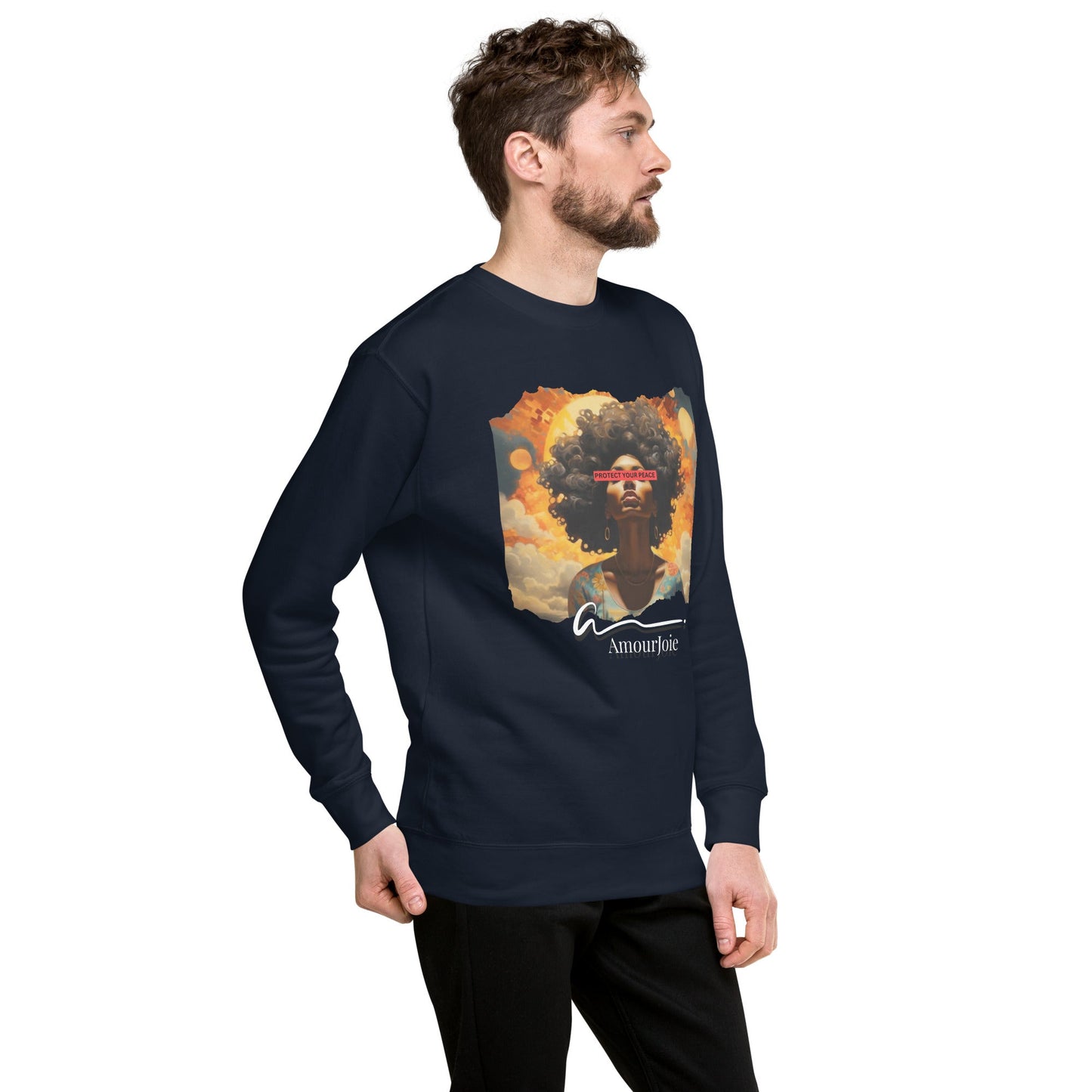Amourjoie Protect Your peace Unisex Premium Sweatshirt My Store