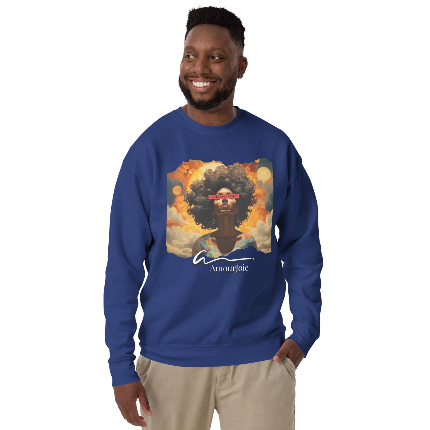 Amourjoie Protect Your peace Unisex Premium Sweatshirt My Store