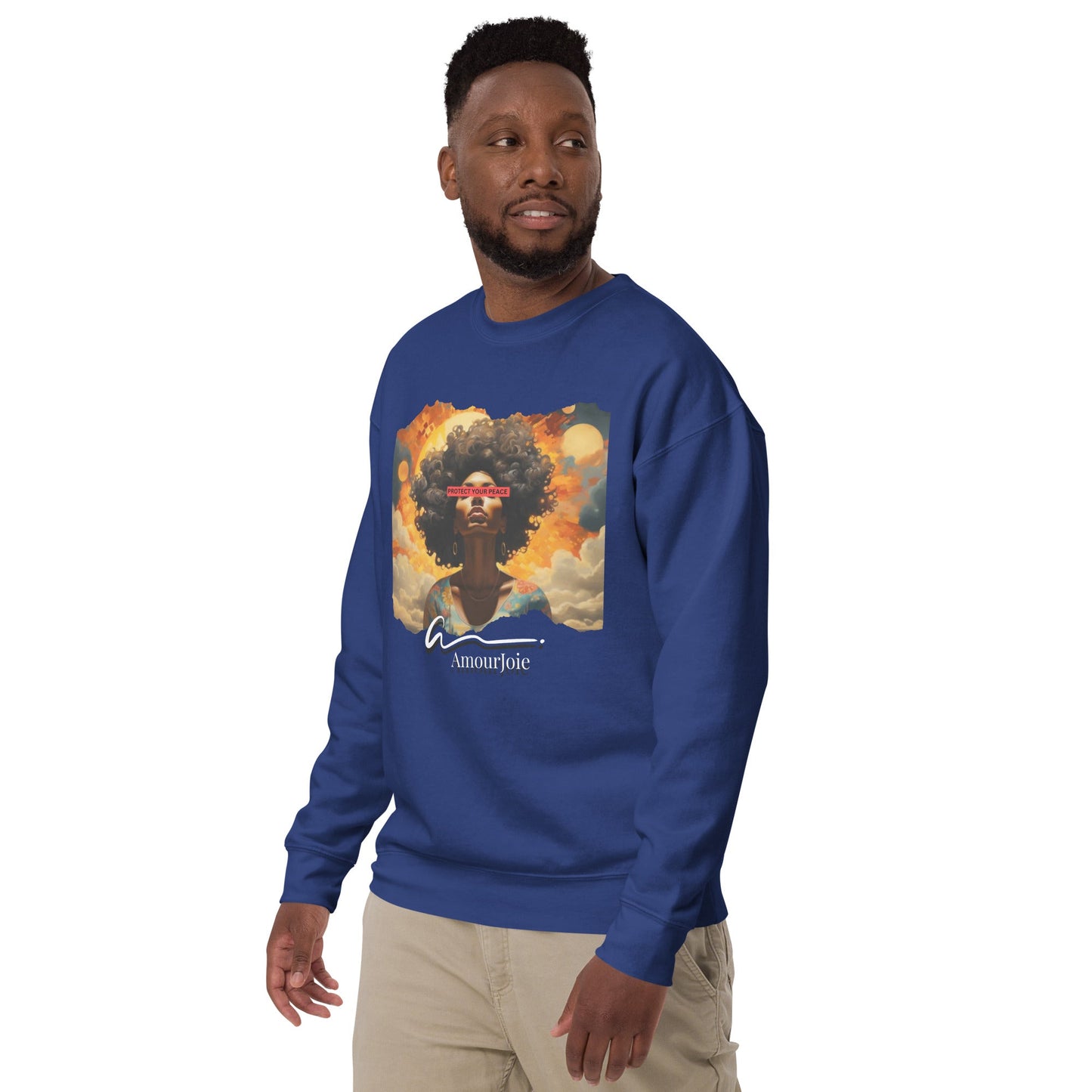 Amourjoie Protect Your peace Unisex Premium Sweatshirt My Store