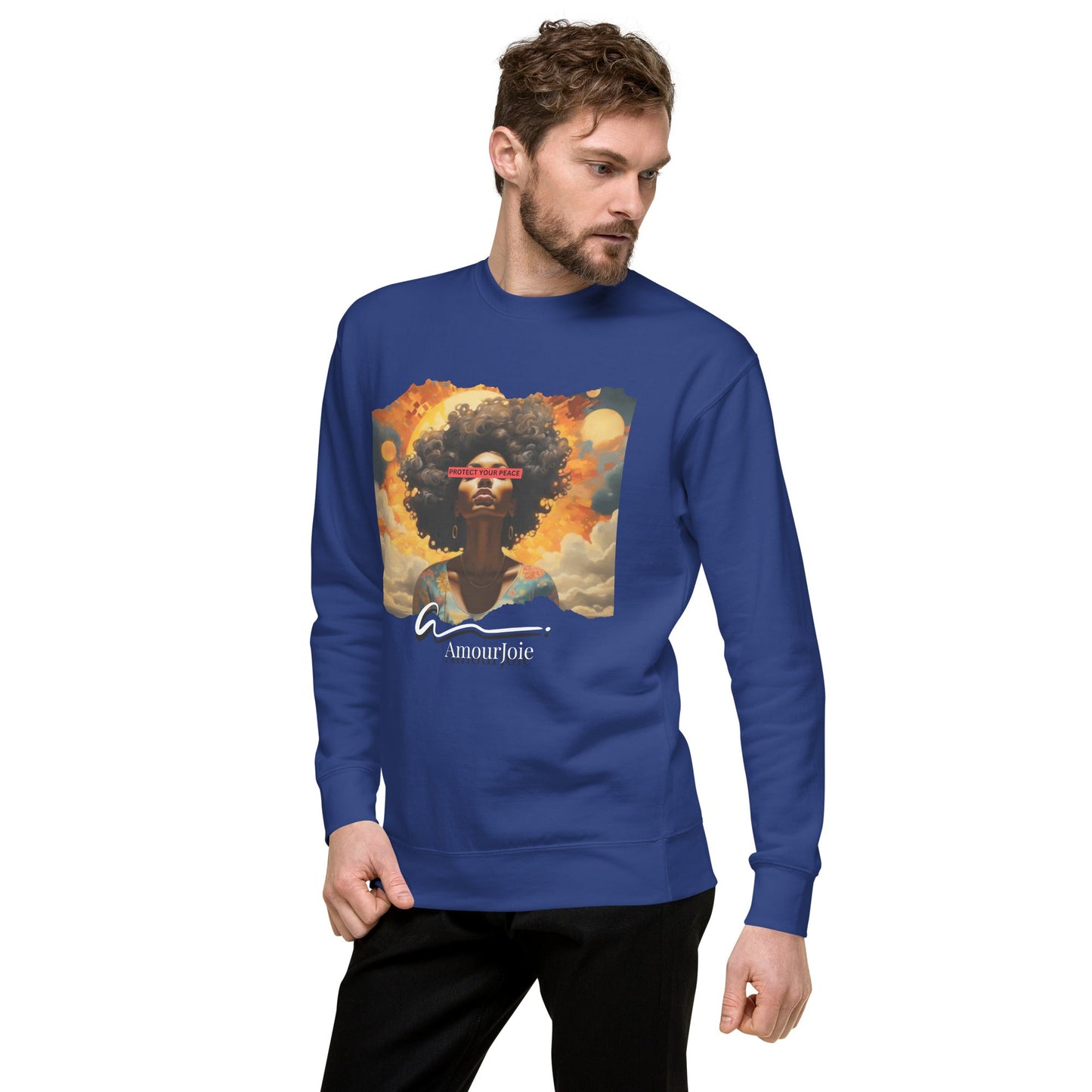 Amourjoie Protect Your peace Unisex Premium Sweatshirt My Store
