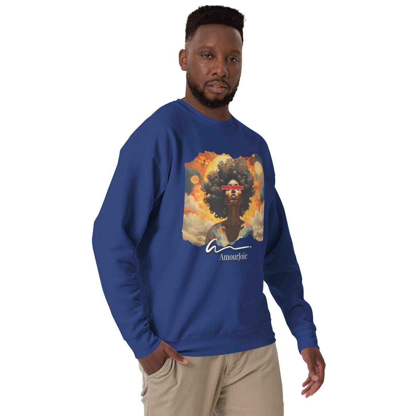 Amourjoie Protect Your peace Unisex Premium Sweatshirt My Store