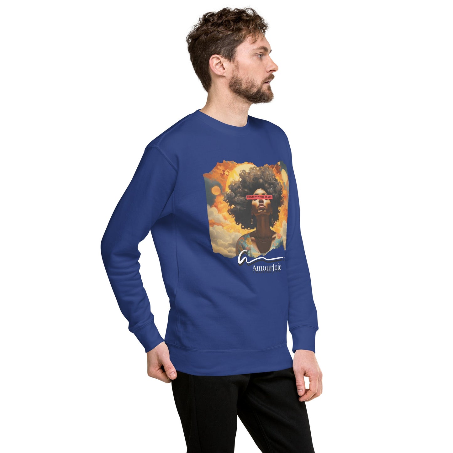 Amourjoie Protect Your peace Unisex Premium Sweatshirt My Store