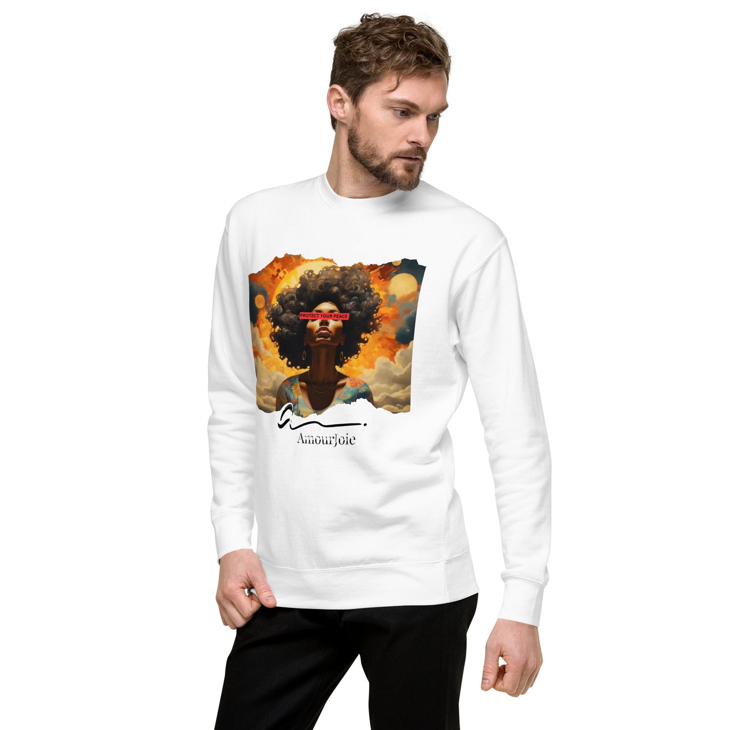 Amourjoie Protect Your peace Unisex Premium Sweatshirt My Store