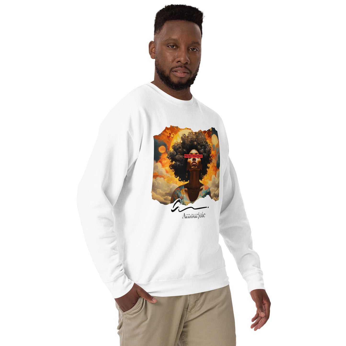Amourjoie Protect Your peace Unisex Premium Sweatshirt My Store