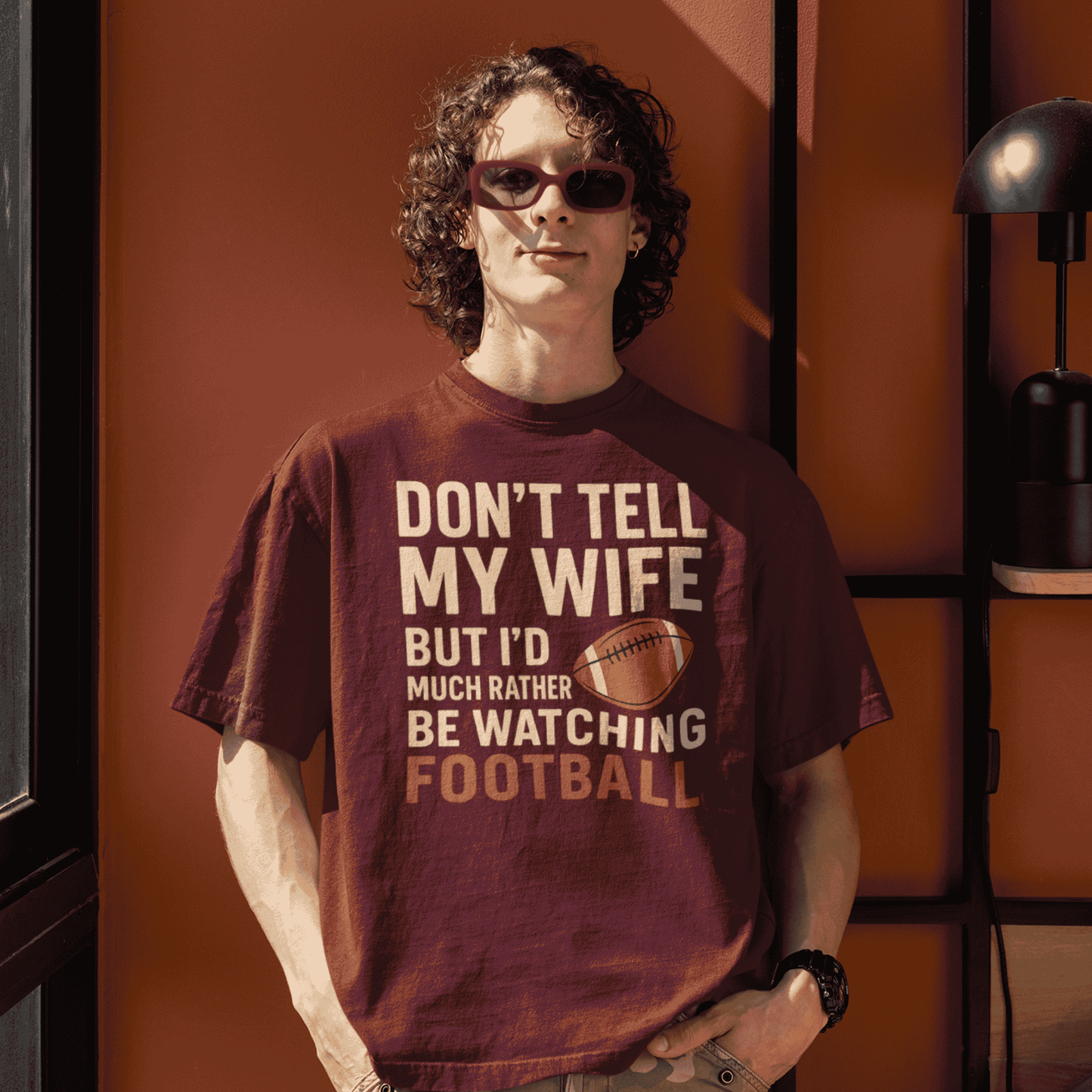 I'd rather watch football classic T-shirt For Men