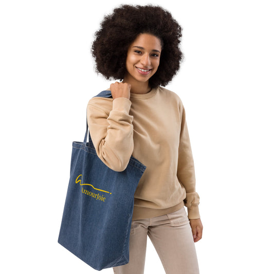 Amourjoie Organic denim tote bag Amour-joie