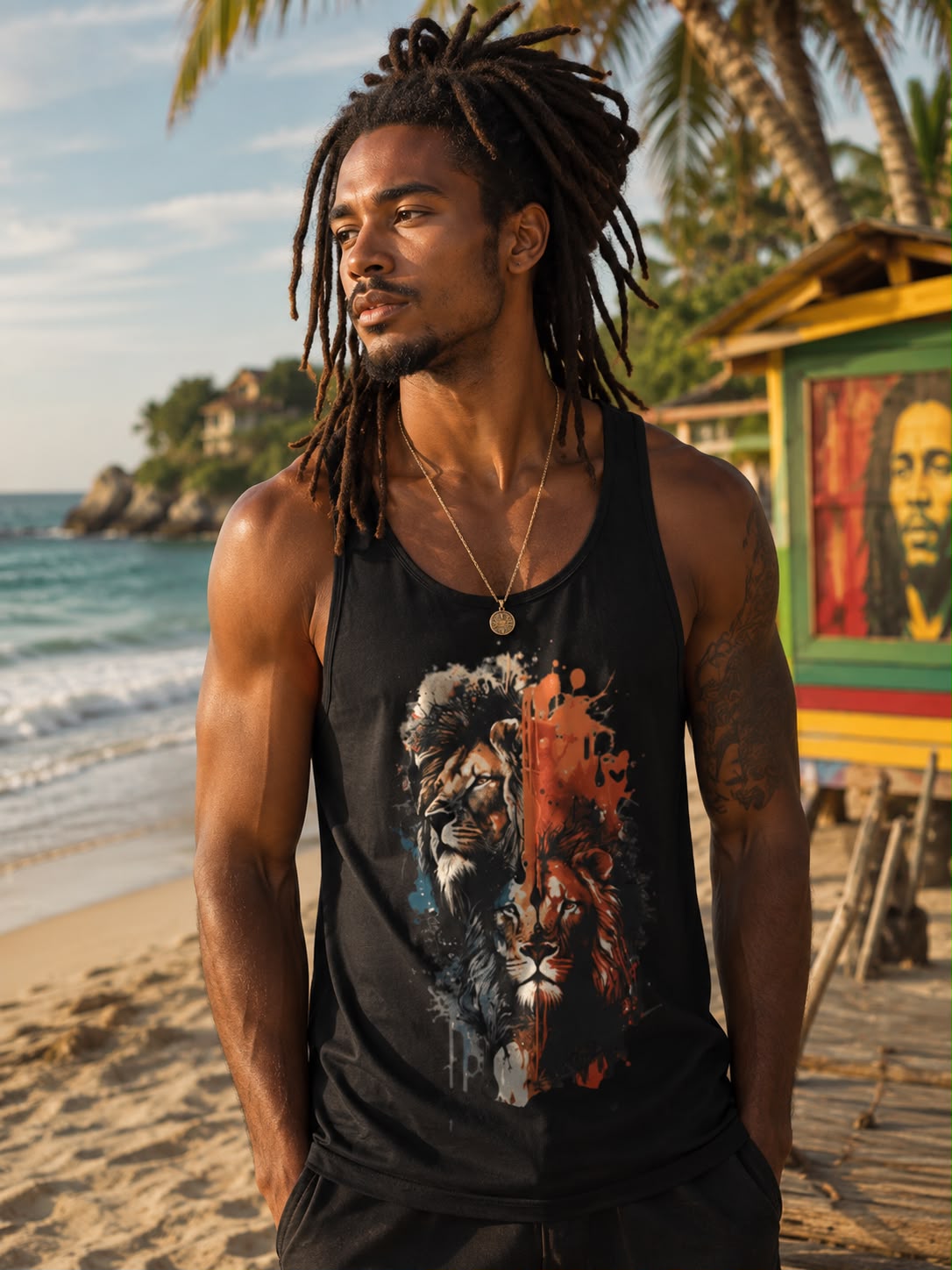 Amourjoie Lion Heart Tank Top