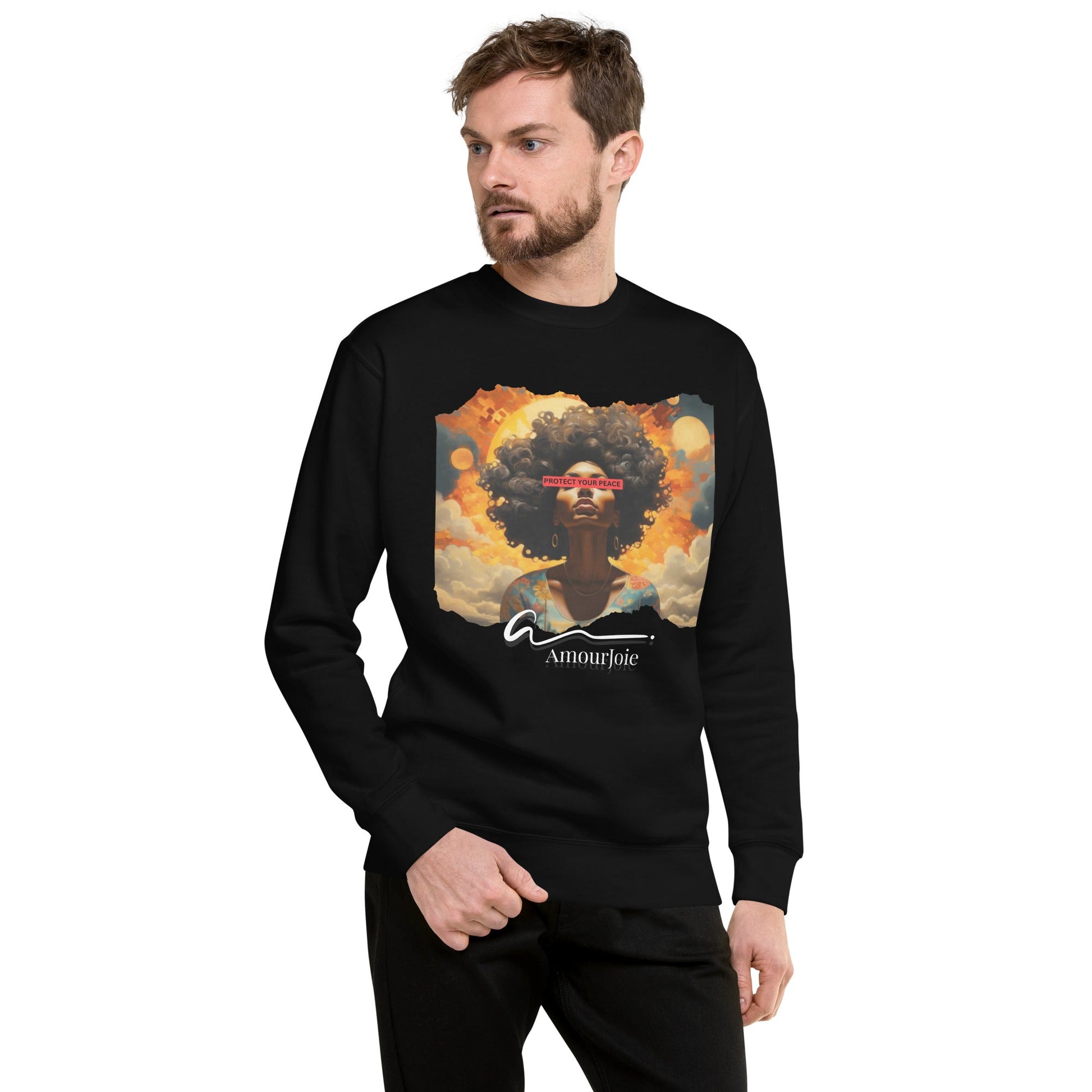 Amourjoie Protect Your peace Unisex Premium Sweatshirt My Store