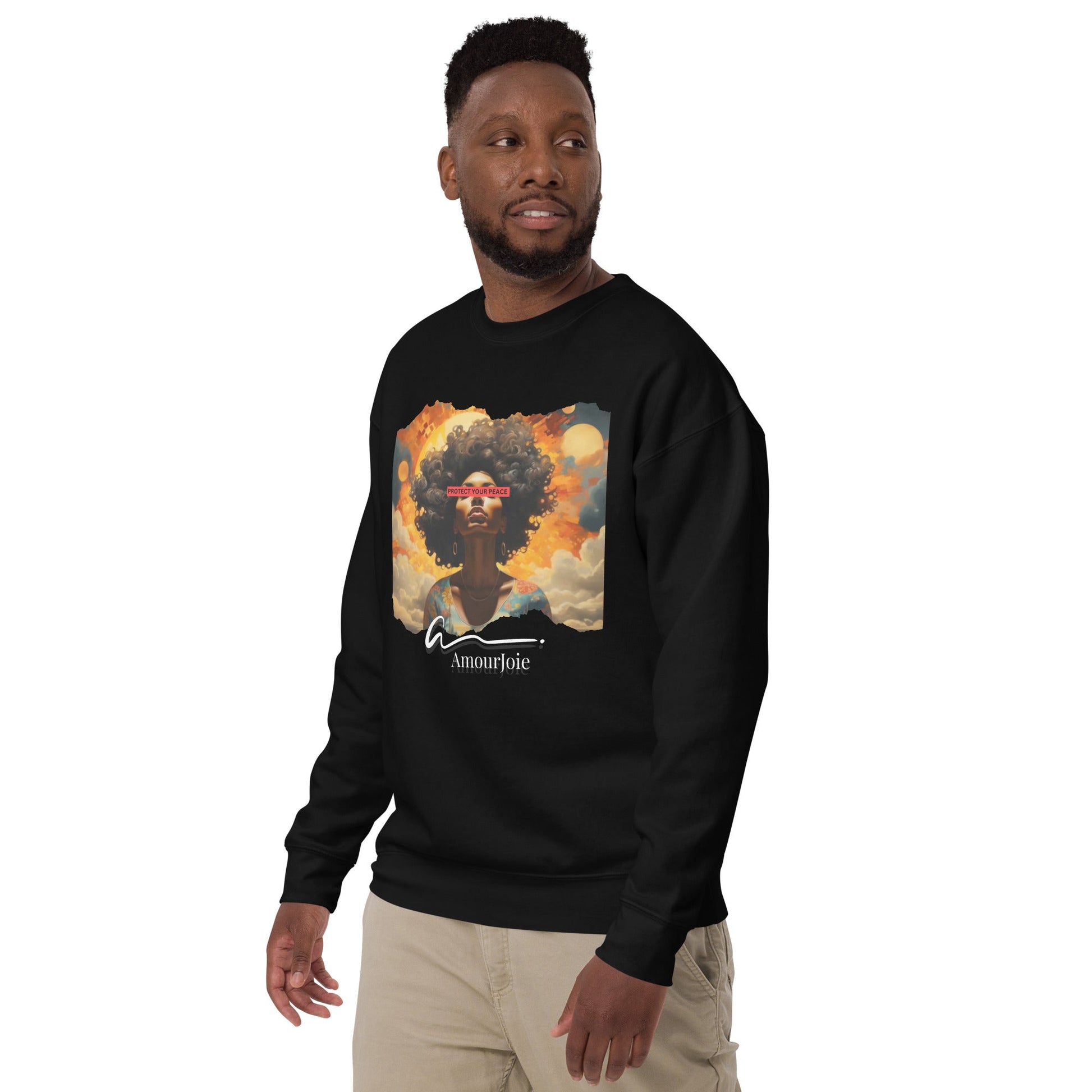 Amourjoie Protect Your peace Unisex Premium Sweatshirt My Store