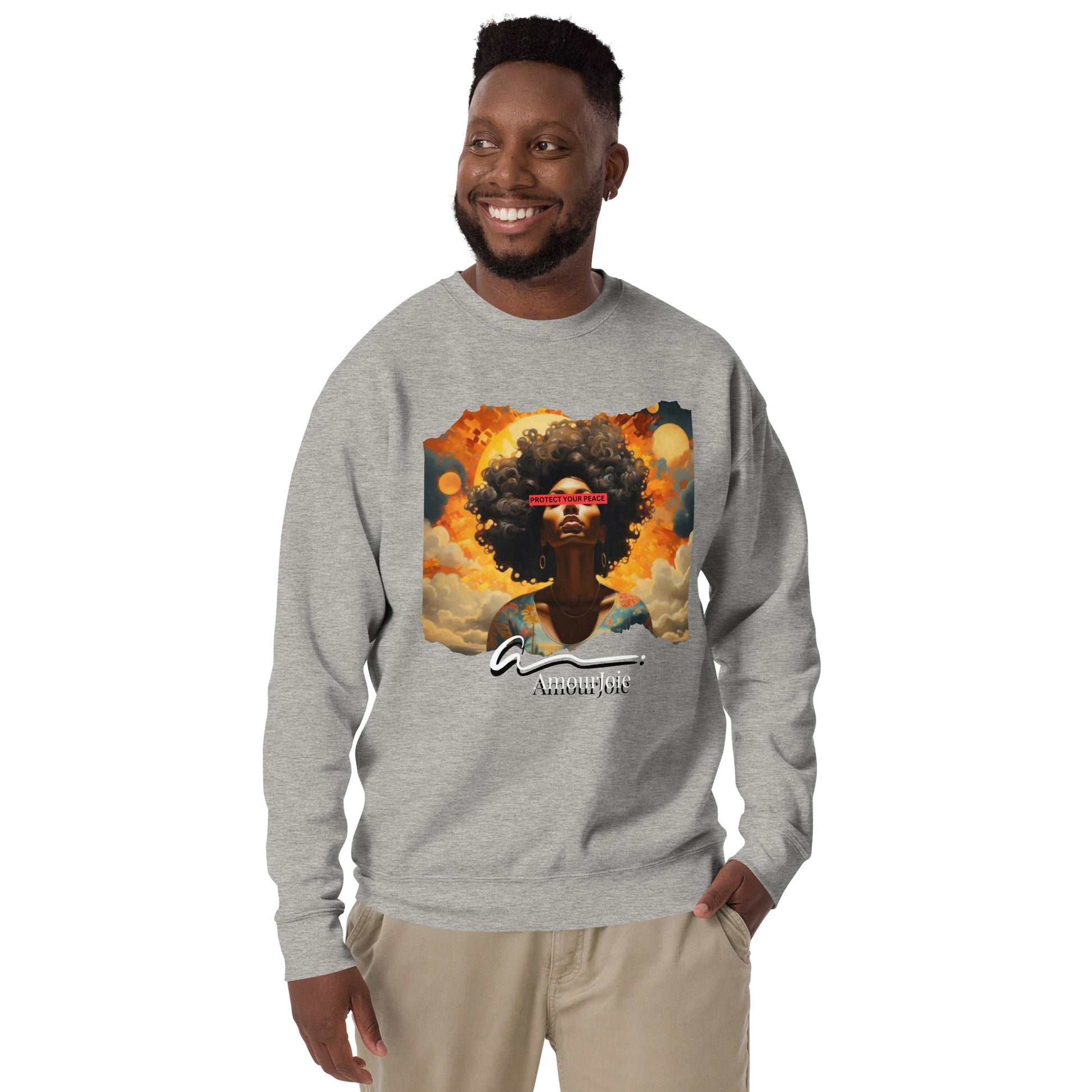 Amourjoie Protect Your peace Unisex Premium Sweatshirt My Store