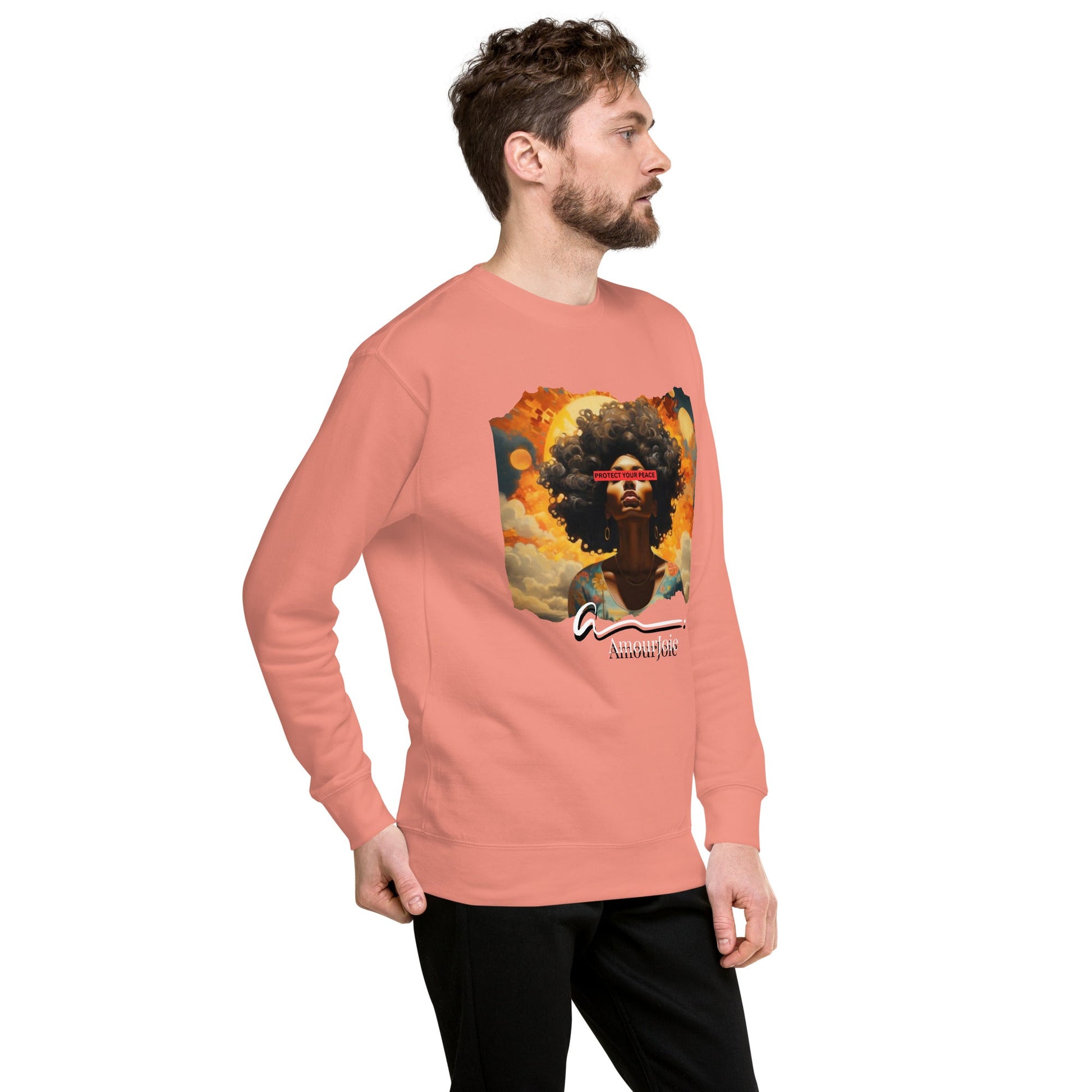 Amourjoie Protect Your peace Unisex Premium Sweatshirt My Store